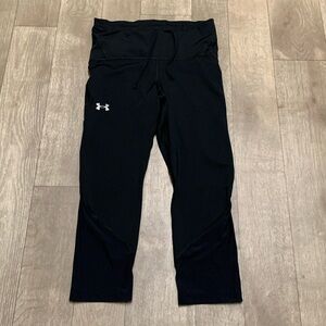 Womens Under Armour Compression Performance Yoga Drawstring‎ Crop Leggings
